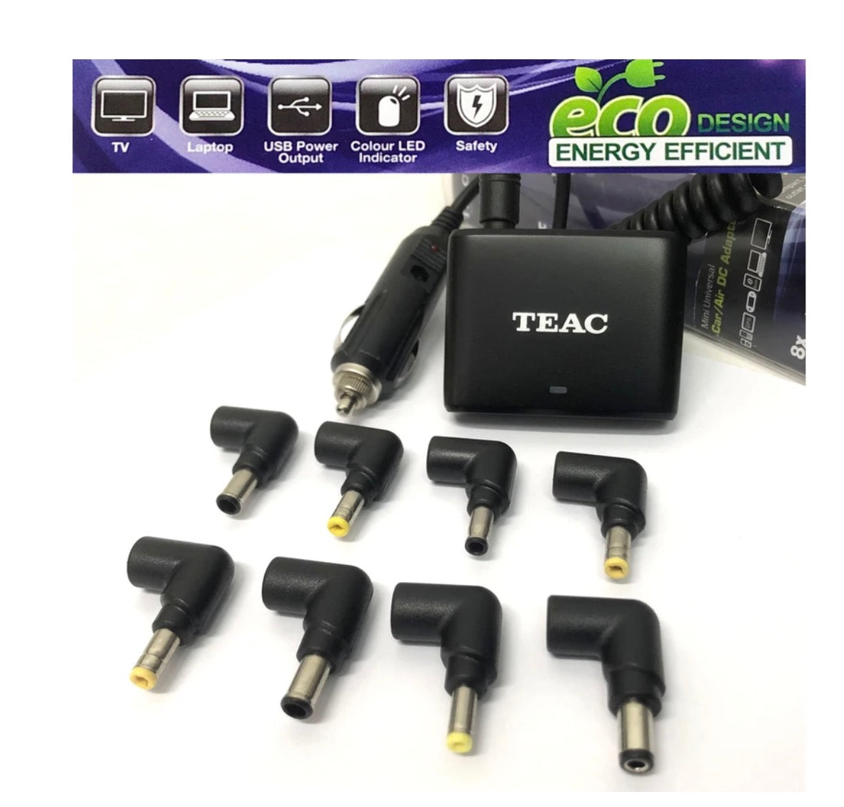 Universal Laptop 12v DC 90w Charger Adapter Auto Voltage Switch 15v - 19.5v MCA62