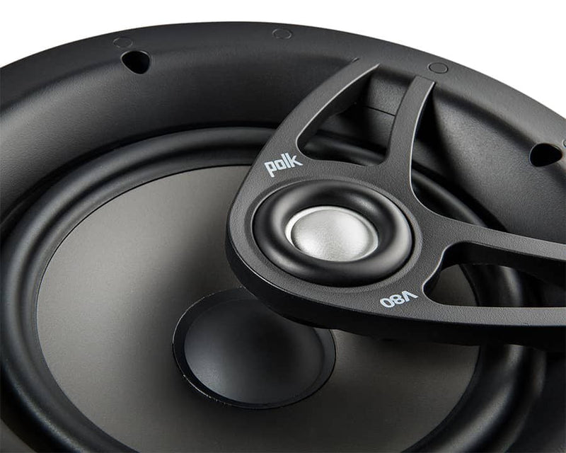 Polk In Ceiling Speaker 2 Way 8in 1in Tweeter 10-100w Sold Each V80