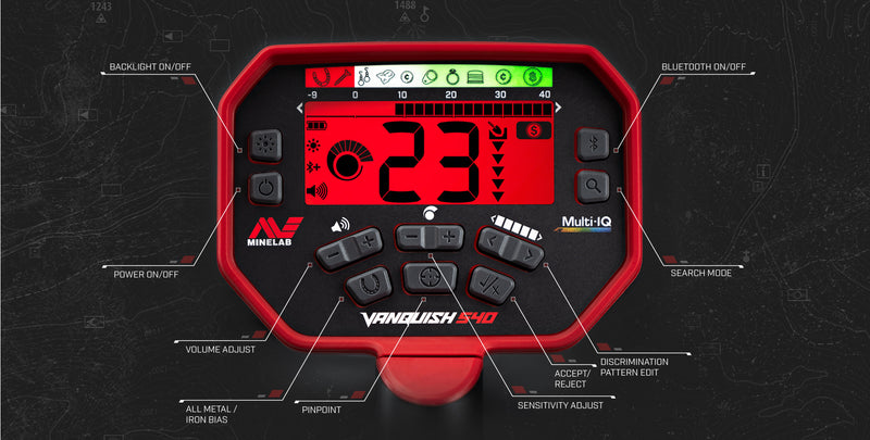 Minelab Vanquish 540 Pro Pack Multi-IQ Technology Detector 3820-0004