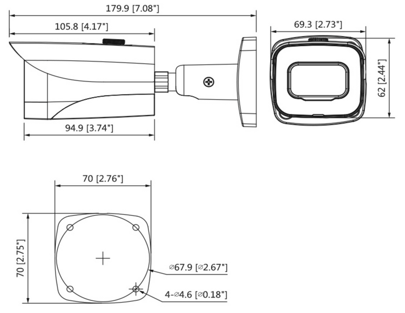 Securview UHD 8.0mp Fixed Mini Bullet Camera VSCVI-8BIRG