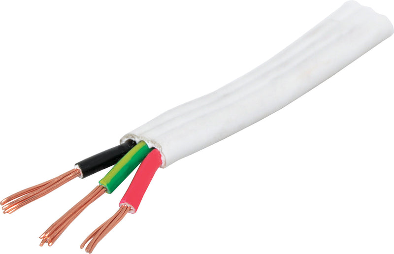 Power Cable 15A Flat Lights Mains TPS Cable Per M W0587