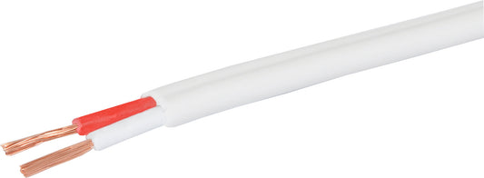 Speaker Cable Double Insulated 18AWG White Sold by the Meter W2153
