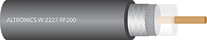 Coaxial Cable RF200 50 Ohm Low Loss Sold by the Meter W2227