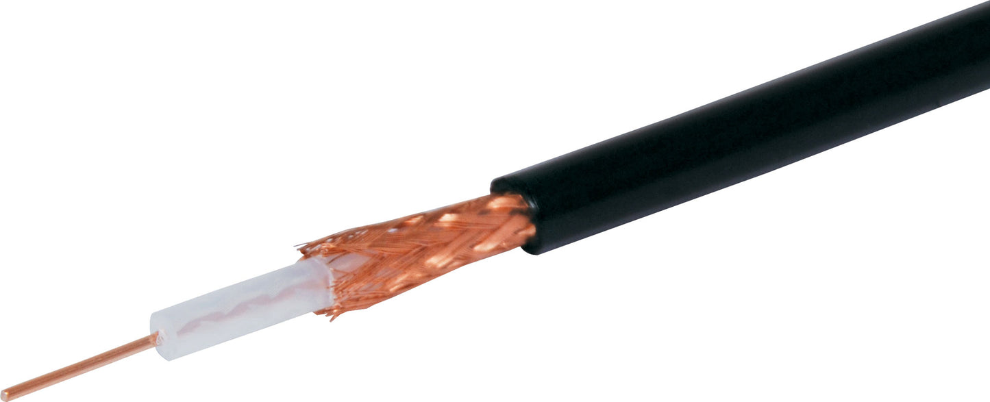 Coaxial Cable RG58C/U 50 Ohm Solid Core Mil Spec Sold by the Meter W2229
