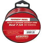 Hook Up Handyman Cable Reel 18AWG Tinned Red 30m W2412