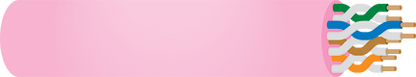 Ethernet Data Cable Cat5e U/UTP LAN Pink Sold by the Meter W7115