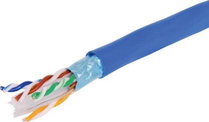 Ethernet Data Cable Cat6 Shielded F/UTP Blue Sold by the Meter W7161