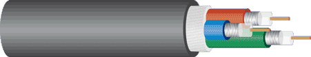 Coaxial Shielded RGB Cable 3 Core Sold by the Meter W3400