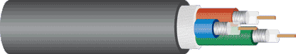 Coaxial Shielded RGB Cable 3 Core Sold by the Meter W3400