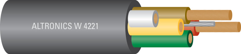 Power Cable 16.5AWG 5 Core Trailer Cable per m Black W4221