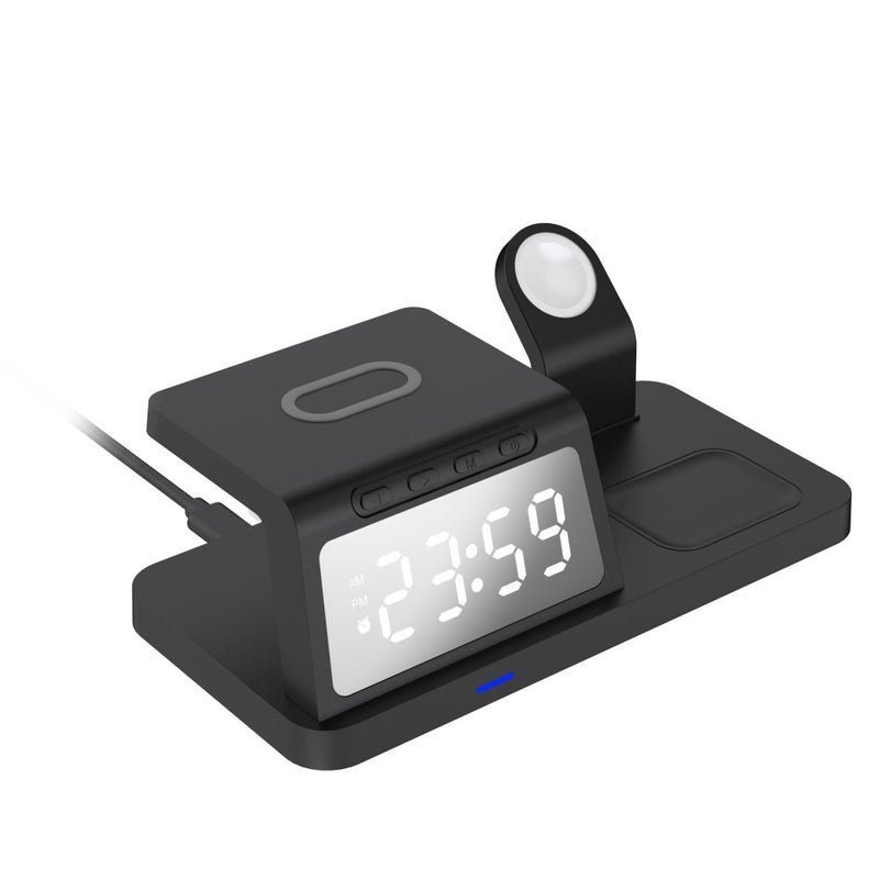 Laser 3 In 1 Wireless Charge Station Alarm Clock WLC-3IN1A-098