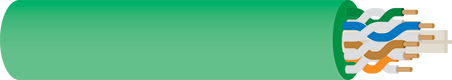 Data Cable Cat6 U/UTP LAN Data Cable Green Sold by the Meter WR7139