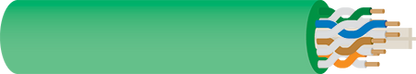 Data Cable Cat6 U/UTP LAN Data Cable Green Sold by the Meter WR7139