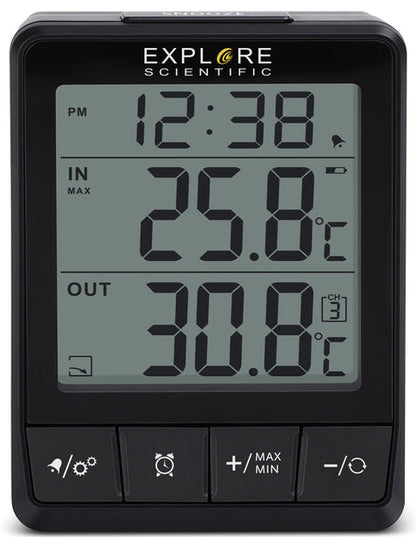 Explore Scientific Weather Station Indoor Outdoor Temp Humidity 121104 WSH0002