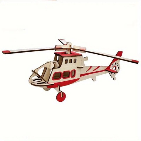 Wooden Kit - 3D Wooden Helicopter WU5244030