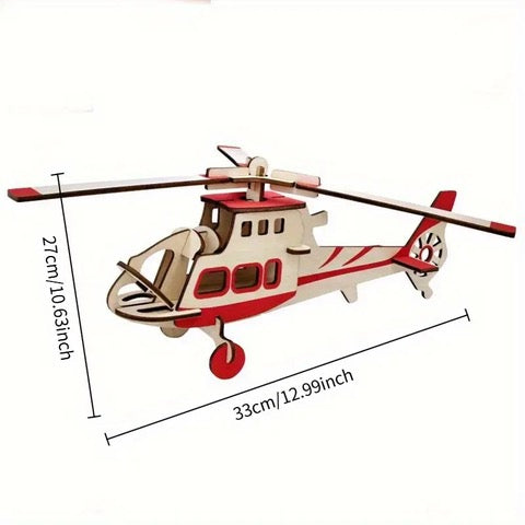 Wooden Kit - 3D Wooden Helicopter WU5244030