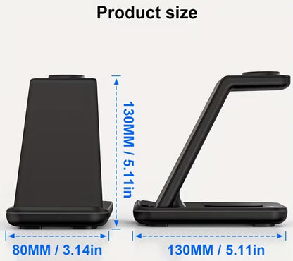 Wireless Charging Stand Foldable 18w 3in1 Ph/Watch/Ebuds TYN5001076B