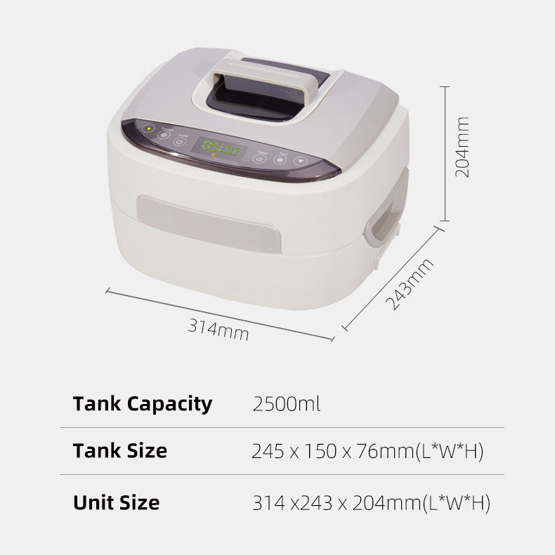 Ultrasonic Cleaner 60W Digital Display Heated X0111A