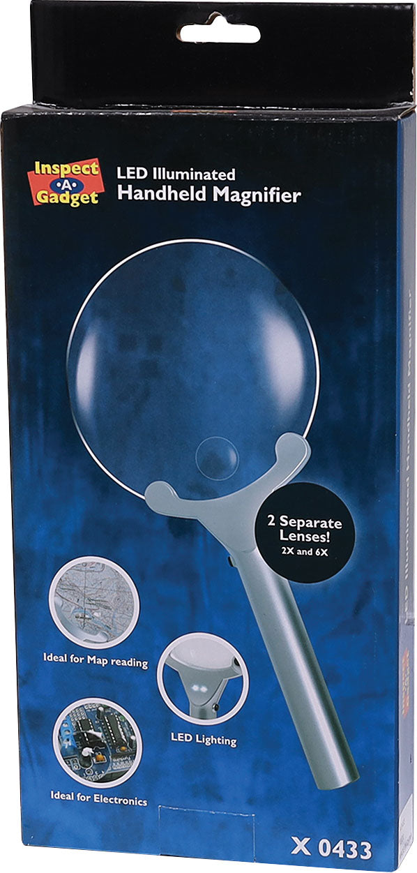 Magnifier LED Handheld 130mm 6x X0433