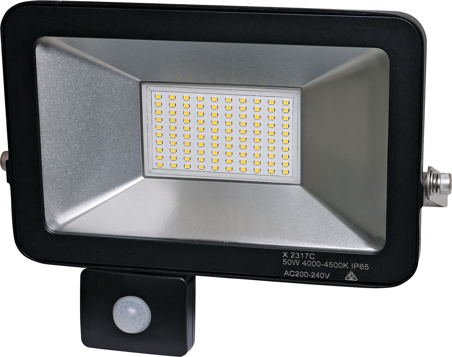 LED Floodlight with Motion Sensor 50W 240V AC IP65 Natural White X2317C