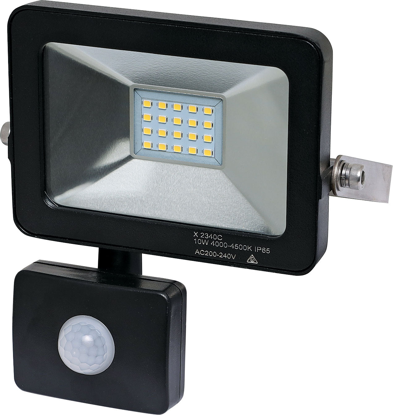 LED Floodlight with Motion Sensor 10W 240V AC IP65 Natural White X2340C