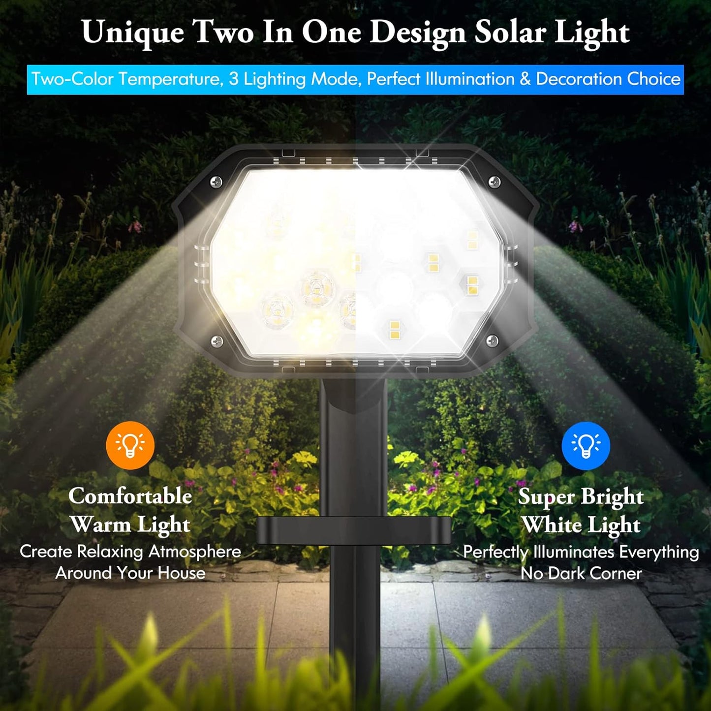 LED Solar Garden / Wall Light 6W Outdoor X2385