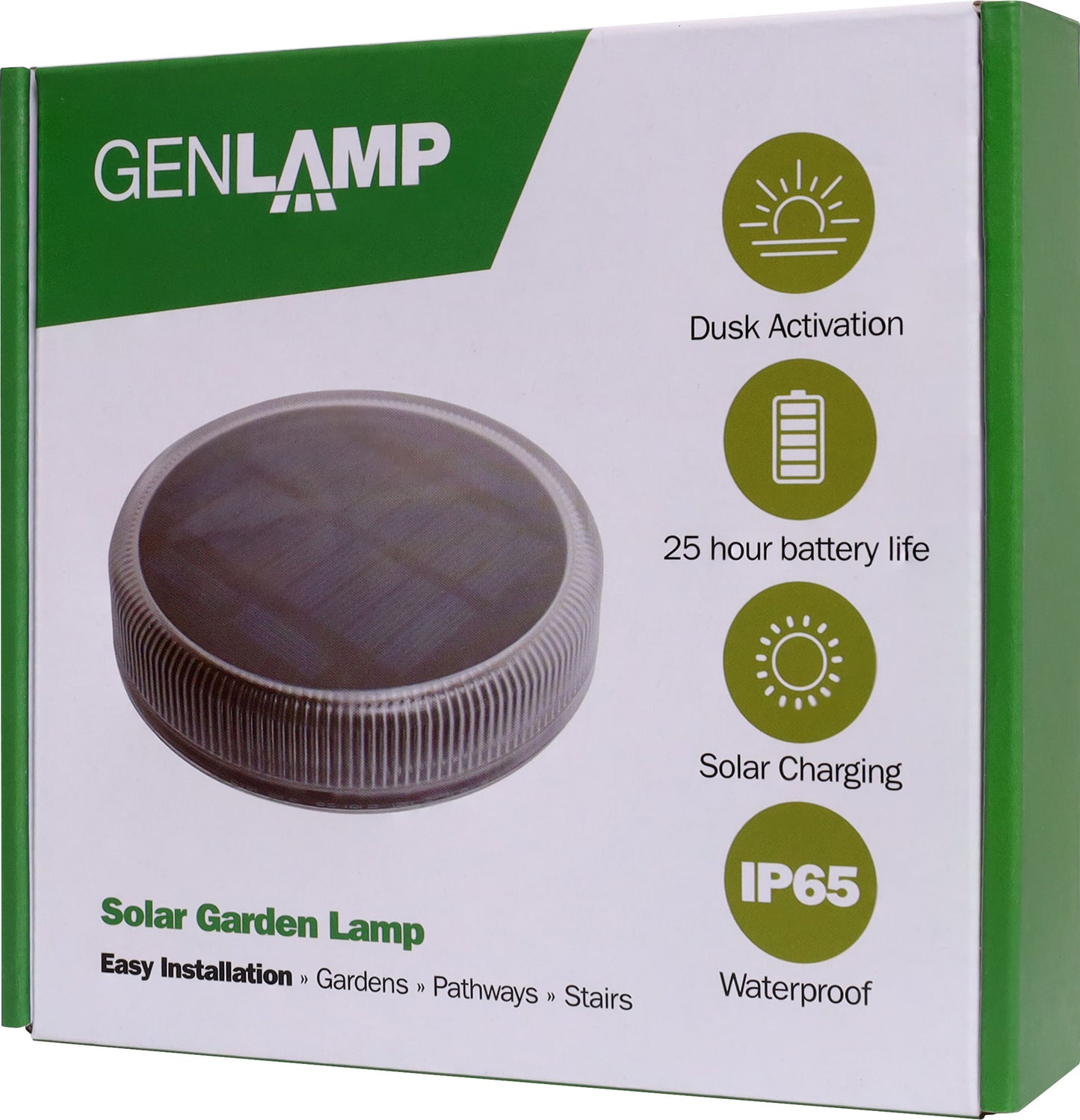 LED Solar Powered Garden Puck Light X2388