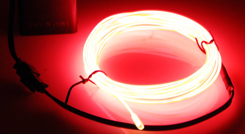 Electroluminescent (EL) Wire Red 3m Roll X4107