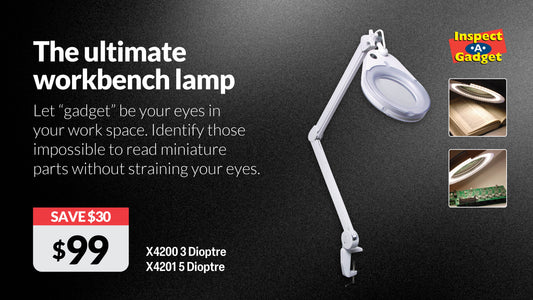 Magnifying Lamp LED Desk Mount 130mm 5 Diopter X4201