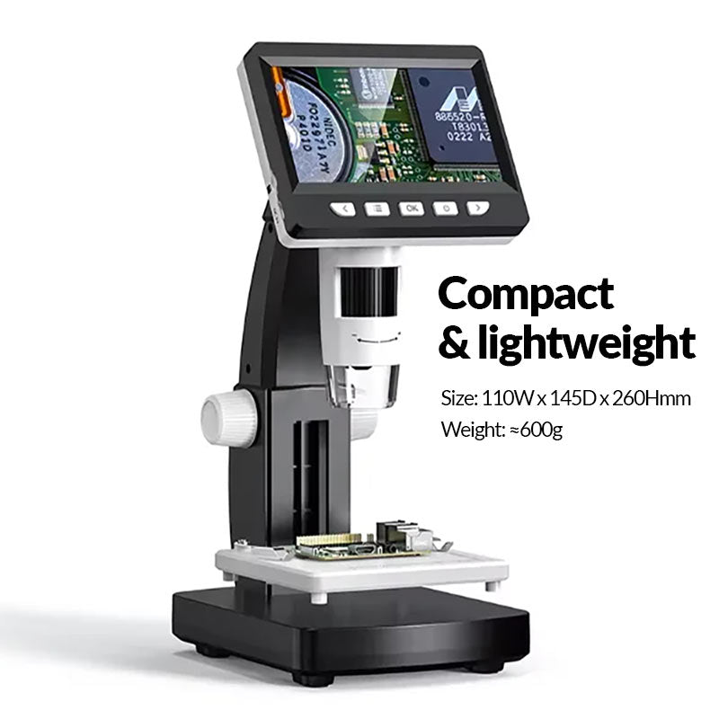 Portable Digital Microscope With 4.3” Screen X4300B