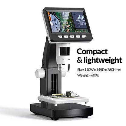 Portable Digital Microscope With 4.3” Screen X4300B