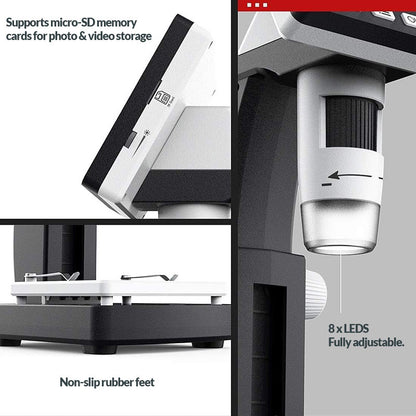 Portable Digital Microscope With 4.3” Screen X4300B