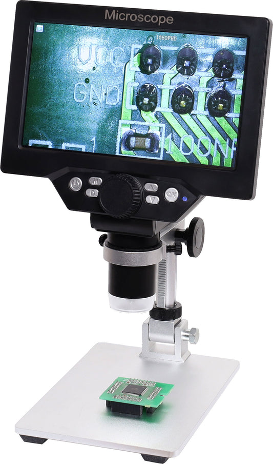 Microscope HD Digital 7" Screen 12mp Cam 1200x X4306A