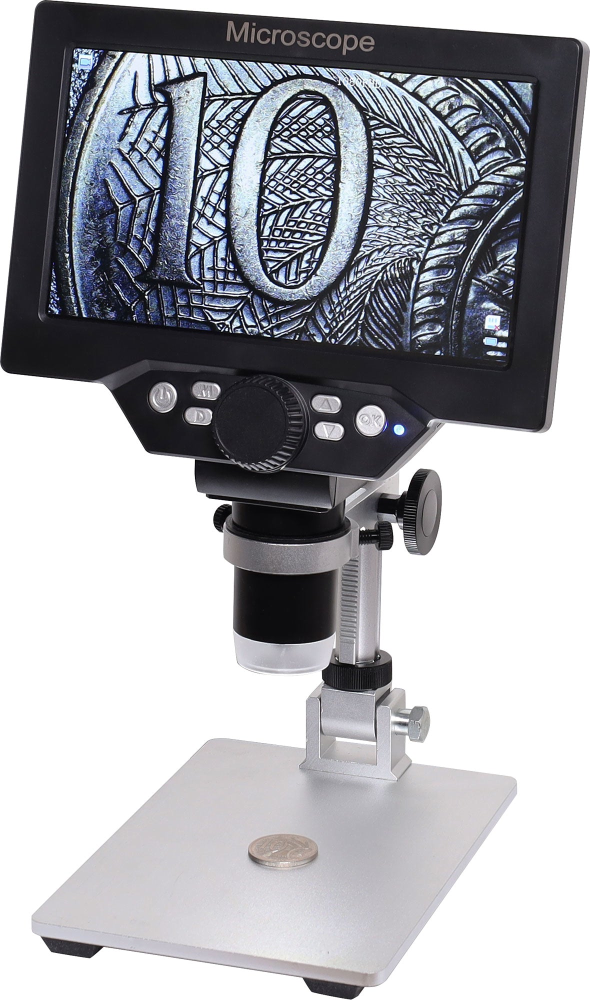 Microscope HD Digital 7" Screen 12mp Cam 1200x X4306A