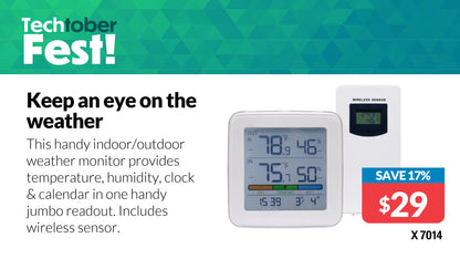 Thermometer Hygrometer In/out Monitor X7014