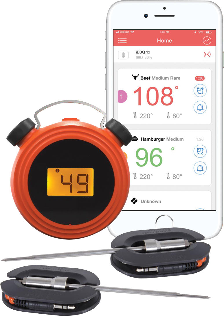 EasyBBQ Dual Probe Bluetooth Barbecue Thermometer X7015