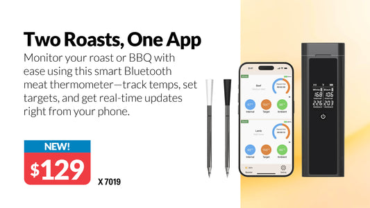 Wireless Bluetooth BBQ Dual Probe Meat Thermometer X7019