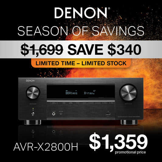 Denon AVR-X2800H 7.2 Ch. 95W 8K AV Receiver with HEOS® Built-in AVR-X2800H