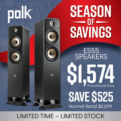 Polk Audio Signature Elite ES55 Floorstanding Speakers (Pair) SIGS55ELBK