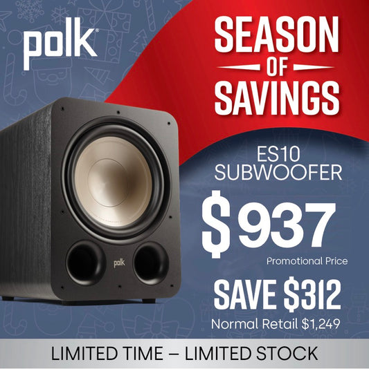 Polk Audio Signature Elite ES10 Subwoofer 10" 200w Black SIGS10SUBELBKAU