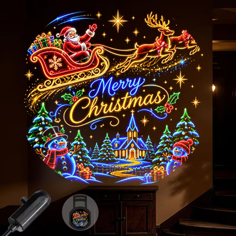 Christmas Projector Light Merry Xmas with 1 Slide USB T4WMK263GV3