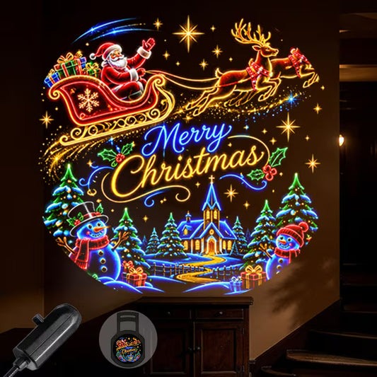 Christmas Projector Light Merry Xmas with 1 Slide USB T4WMK263GV3