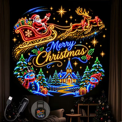 Christmas Projector Light Merry Xmas with 1 Slide USB T4WMK263GV3