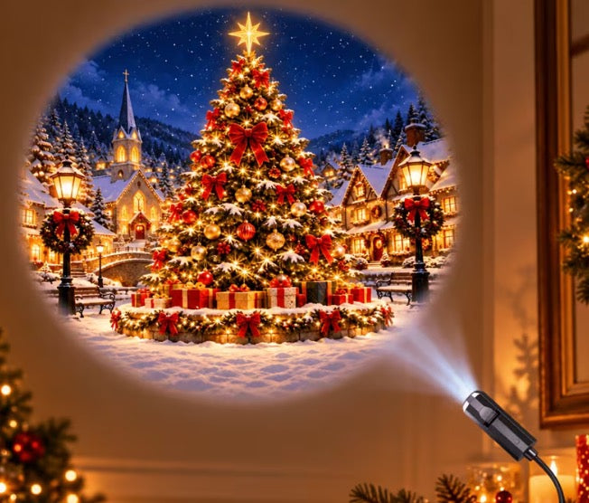 Christmas Projector Light with 10 Interchangeable Slides USB T46M6W662V8
