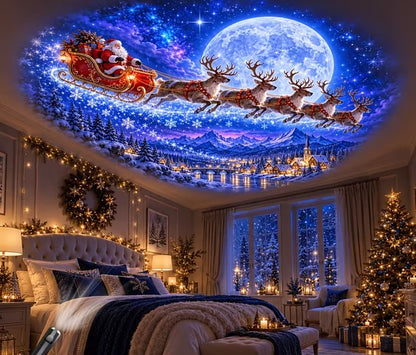 Christmas Projector Light with 10 Interchangeable Slides USB T46M6W662V8