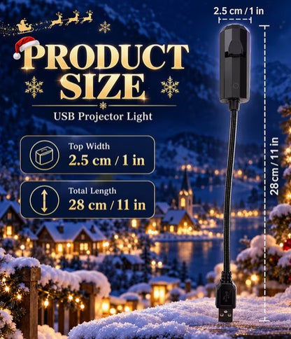 Christmas Projector Light with 10 Interchangeable Slides USB T46M6W662V8