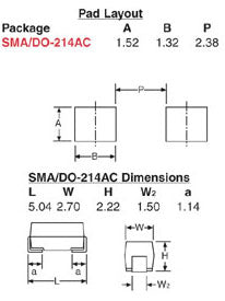 Diodes GS1G 400V 1A SMA/DO-214AC Rectifier PK 10 Y0174