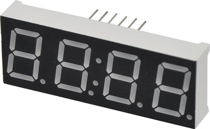 LEDs 0.5" Red 7 Segment 4 Digit Clock Display Z0195