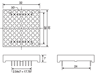 LEDs 8x8 LED Matrix Display Red Z0975