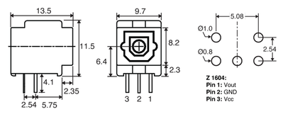 Receiver TOSLINK Fibre Optic Z1604